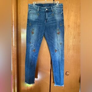 Lucky Brand embroidered jean